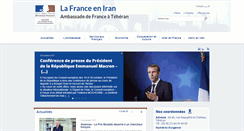 Desktop Screenshot of ambafrance-ir.org